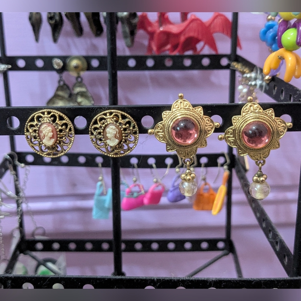 gold fancy earrings